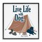 Stupell Industries Camping Life with Dog Framed Giclee Wall Art Design by Dog Is Good